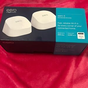 Eero 6 M110211 AX1800 Dual-Band Wi-Fi 6 Mesh Wi-Fi System (2-pack)